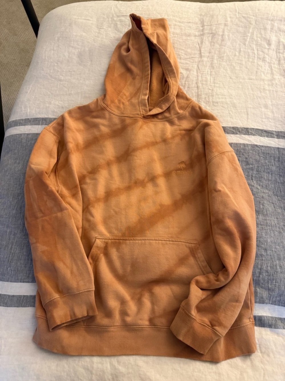 Billabong Orange Tie-Dye Women's Pullover Hoodie